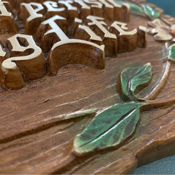 Vintage molded plastic verse plaque - Picture 5 of 7